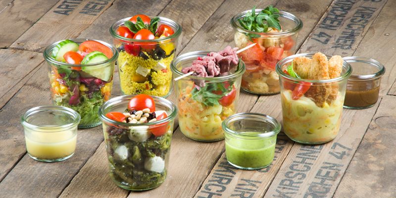 Kreatives Catering im Weckglas