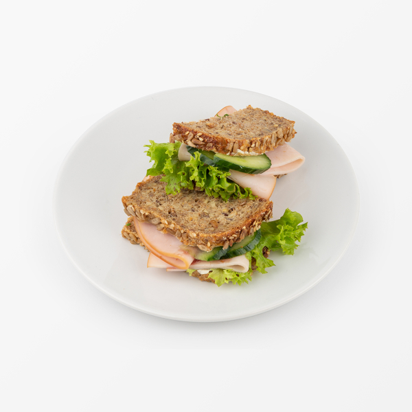 Stullen mit Fleisch belegt
