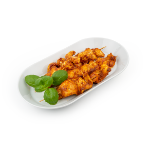 Chicken-Sate-Spieß + Dip