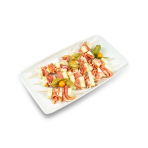 Honigmelone-Serrano-Spieß