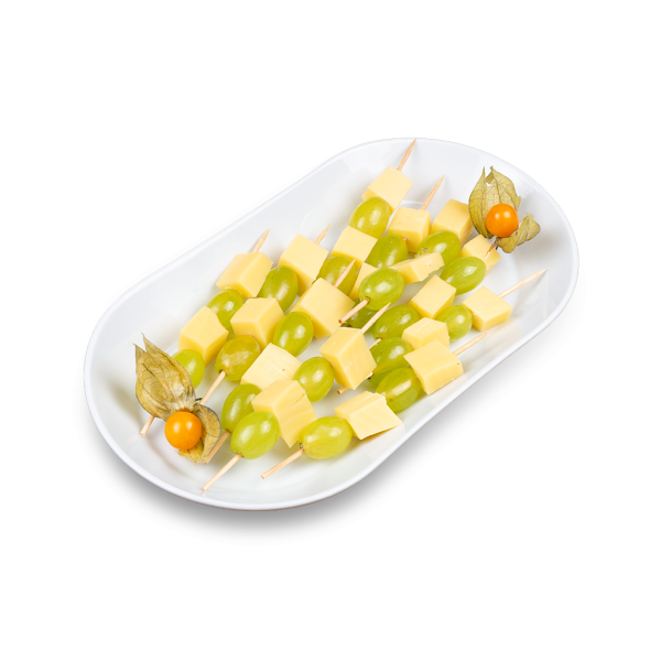Käse-Weintrauben-Spieß