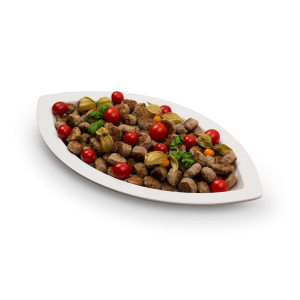 Platte Partyfrikadellen + Dip