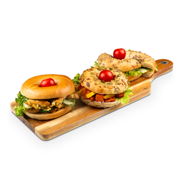 Bagels Vegan belegt