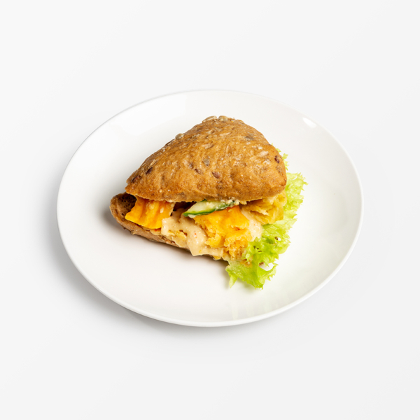 Kleine Brötchen Vegan belegt