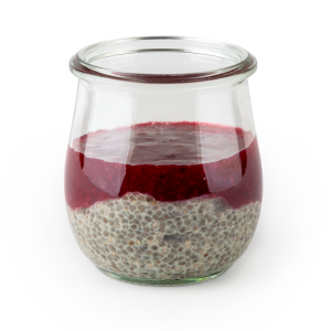 Chiapudding mit Beerenpürree (Vegan)