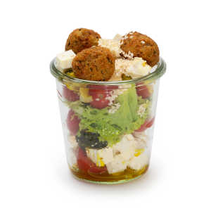 Falafel Veggie Salat im Weckglas