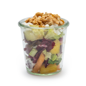 Fruchtige Ziege Salat im Weckglas