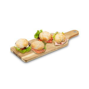 Glutenfreie Brötchen gemischt belegt