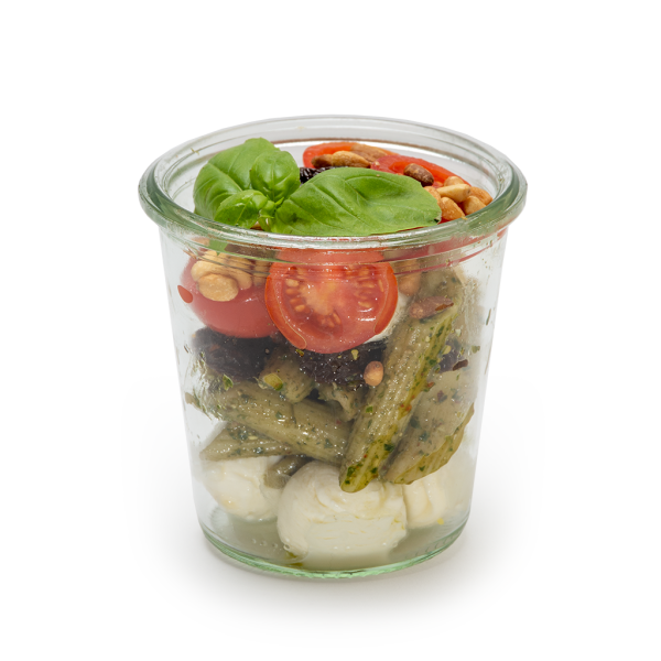 Penne Pesto Salat im Weckglas