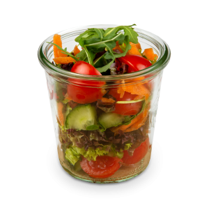 Gemischter Salat im Weckglas