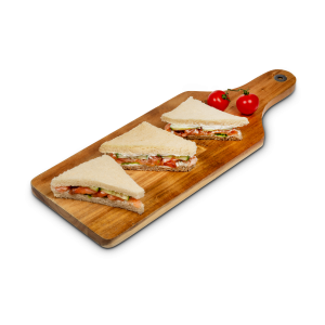 Sandwich-Ecken mit Lachs belegt (Mindestmenge: 10 Stück)