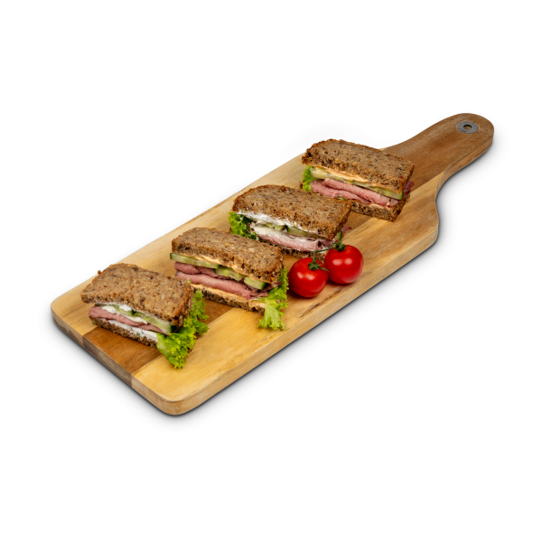 Stullen mit Roastbeef belegt (werden noch halbiert)