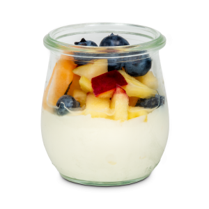 Vanillequark mit saisonalen Früchten