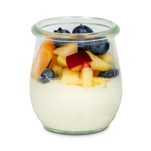 Vanillequark mit saisonalen Früchten