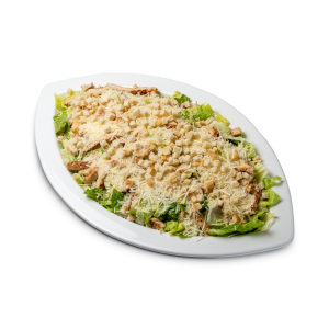 Platte Caesar's Salat mit Huhn