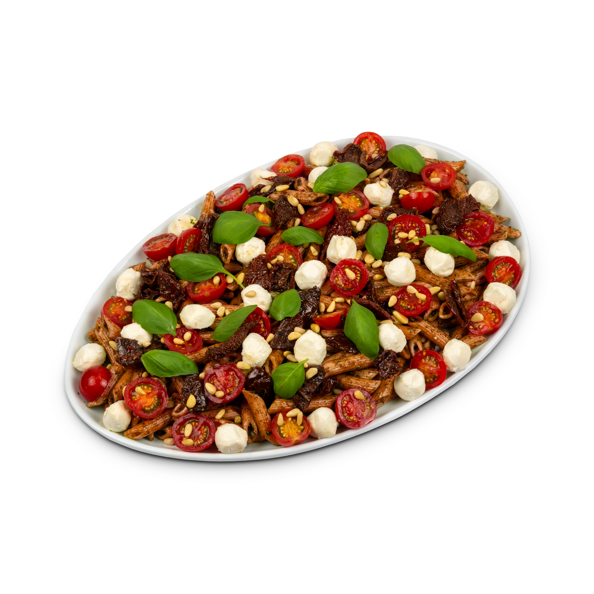 Platte Penne Pesto Rosso Salat Platte Penne Pesto Rosso Salat