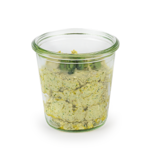 Brotaufstrich / Dip im Weckglas (250ml): Frischkäse-Pesto (grün)