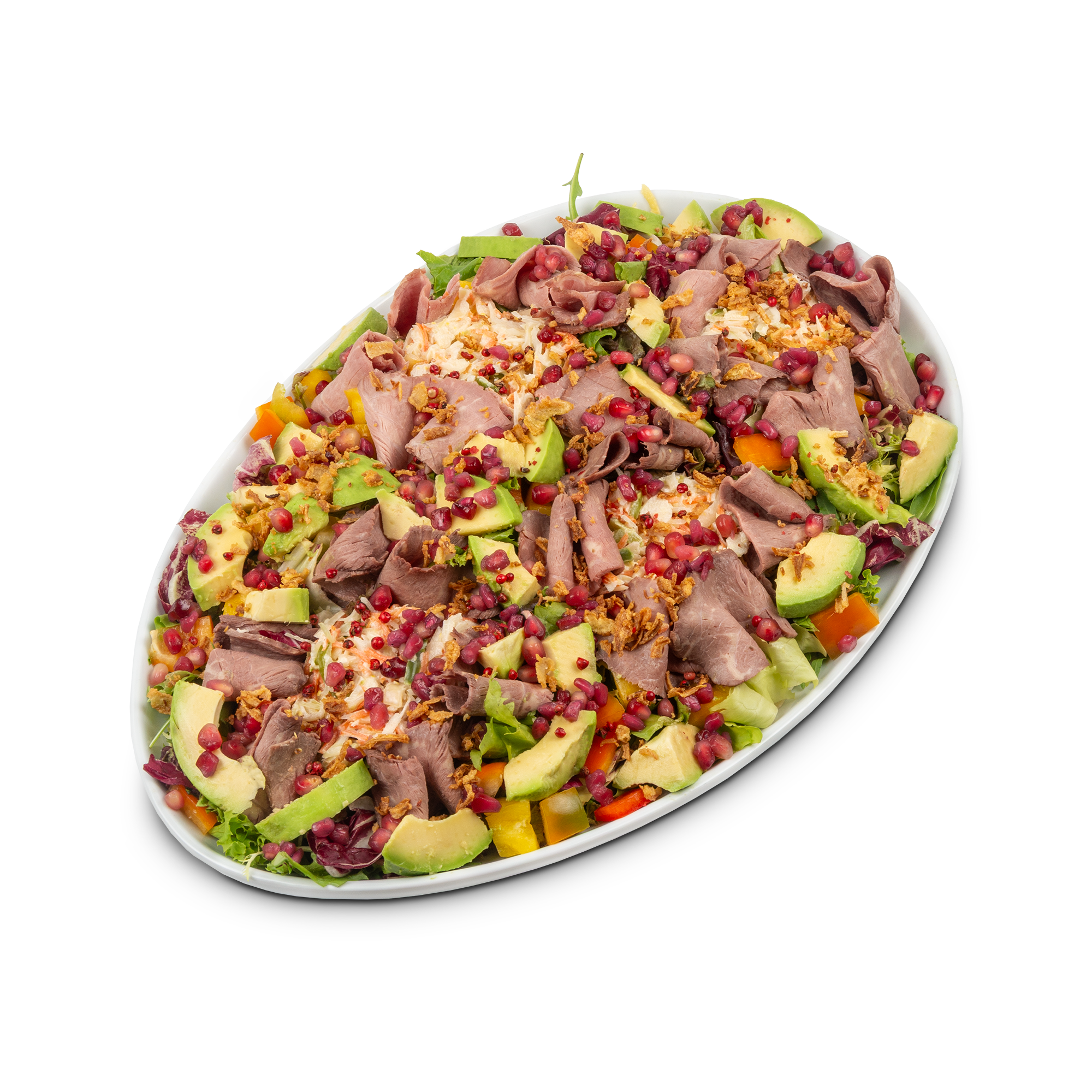 Platte Rind Deluxe Salat Platte Rind Deluxe Salat
