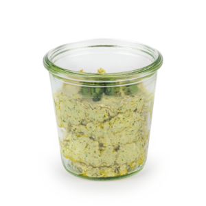 Brotaufstrich / Dip im Weckglas (250ml): Frischkäse-Pesto (grün)