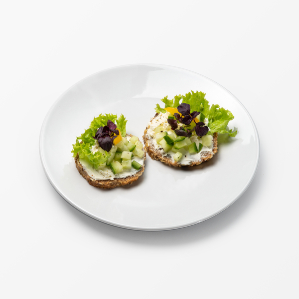 Canapes Vegetarisch belegt (Bio-Brot)