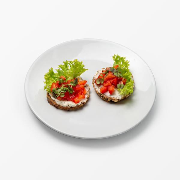 Canapes Vegetarisch belegt (Bio-Brot)