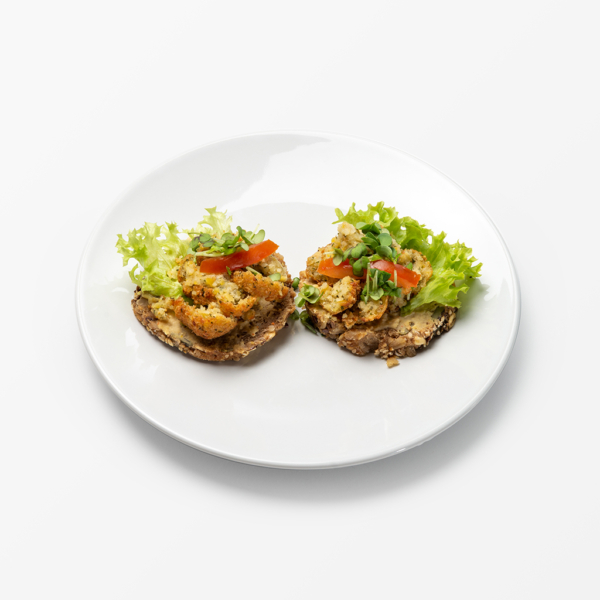 Canapes Vegan belegt (Bio-Brot)