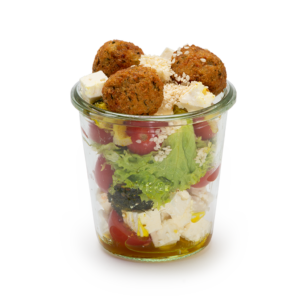 Falafel Veggie Salat im Weckglas Falafel Veggie Salat im Weckglas