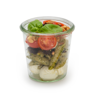 Penne Pesto Salat im Weckglas Penne Pesto Salat im Weckglas