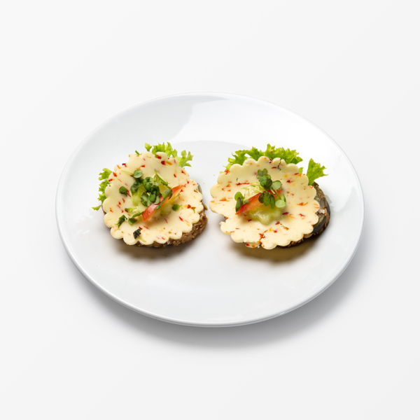 Canapes Vegetarisch belegt (Bio-Brot)