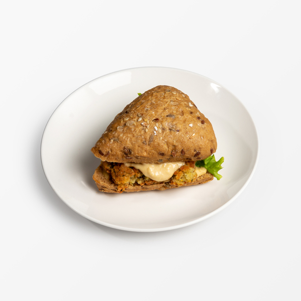 Kleine Brötchen Vegan belegt